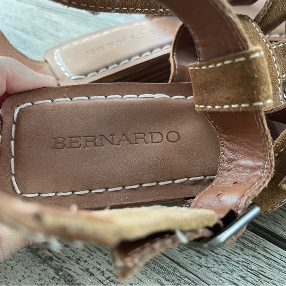 Bernardo Osten Gladiator Brown Suede Leather Sandals Womens Size 8 - Picture 4 of 8